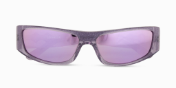 Karen Wazen Sir Rectangle Sunglasses in Purple – Product Photo 1