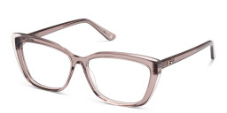 Shop Guess Square Eyeglasses in Transparent Grey online.