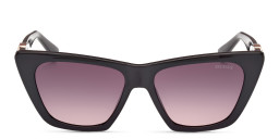 Shop Guess Square Sunglasses in Black online.