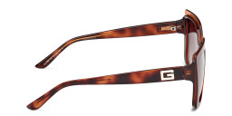 Shop Guess Square Sunglasses in Havana online.
