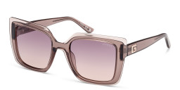 Shop Guess Square Sunglasses in Beige online.