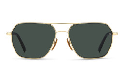 Shop DAVID BECKHAM Aviator Sunglasses in Gold Havana online.