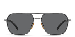 DAVID BECKHAM Aviator Sunglasses in Dark Ruthenium Black/Grey – Product Photo 2