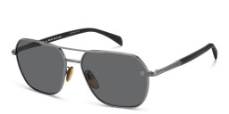 Shop DAVID BECKHAM Aviator Sunglasses in Dark Ruthenium Black online.