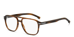 نظارات طبية أفياتور من هوجو بوس بلون بني - صورة المنتج 2