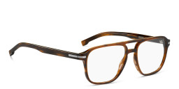 نظارات طبية أفياتور من هوجو بوس بلون بني - صورة المنتج 3