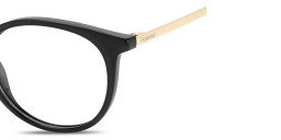 Shop Polaroid Engraved Logo Unisex Round Eyeglasses in Black online.