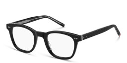 Tommy Hilfiger Square Eyeglasses in Black – Product Photo 2