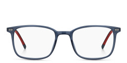 Shop Tommy Hilfiger Square Eyeglasses in Blue online.
