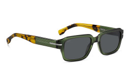 Hugo Boss Rectangle Sunglasses in Transparent Green – Product Photo 3