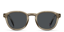 Tommy Hilfiger Round Sunglasses in Beige/Grey – Product Photo 2