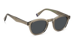 Tommy Hilfiger Round Sunglasses in Beige – Product Photo 3