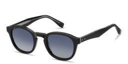 Tommy Hilfiger Round Sunglasses in Black – Product Photo 2