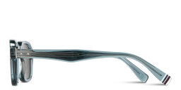 نظارات شمسية مربّعة من تومي هيلفيغر بلون أزرق شفاف - صورة المنتج 4