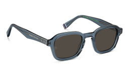 Tommy Hilfiger Square Sunglasses in Transparent Blue – Product Photo 3
