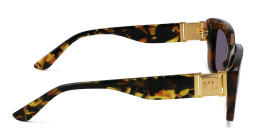 Shop KARL LAGERFELD Rectangle Sunglasses in Brown online.