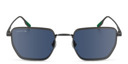 Shop Lacoste Square Sunglasses in Gunmetal online.