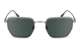 Shop Lacoste Square Sunglasses in Silver online.