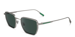 Shop Lacoste Square Sunglasses in Silver online.