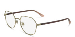 Shop Calvin Klein Unisex Irregular Eyeglasses in Gold online.