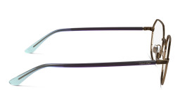 Shop Calvin Klein Unisex Irregular Eyeglasses in Brown online.