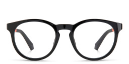 Polaroid Kids Kids Round Eyeglasses in Shiny Black – Product Photo 1