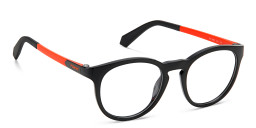 Polaroid Kids Kids Round Eyeglasses in Shiny Black – Product Photo 3