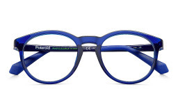 Polaroid Kids Logo Kids Round Eyeglasses in Blue – Product Photo 3