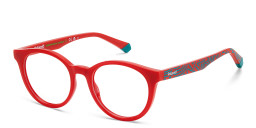 Polaroid Kids Kids Round Eyeglasses in Red – Product Photo 2