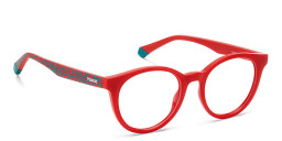 Polaroid Kids Kids Round Eyeglasses in Red – Product Photo 3