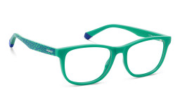 Polaroid Kids Kids Rectangle Eyeglasses in Green – Product Photo 3