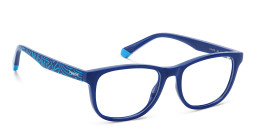 Shop Polaroid Kids Kids Rectangle Eyeglasses in Blue online.