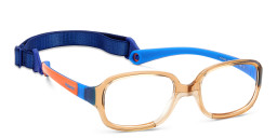 Polaroid Kids Kids Rectangle Eyeglasses in Orange – Product Photo 3
