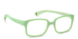 Polaroid Kids Kids Rectangle Eyeglasses in Green – Product Photo 3