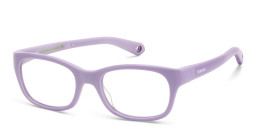 Shop Polaroid Kids Kids Rectangle Eyeglasses in Purple online.