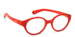 Polaroid Kids Kids Round Eyeglasses in Orange – Product Photo 3