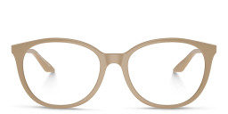 Shop Armani Exchange A|X Logo Cat-Eye Eyeglasses in Beige online.