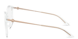 Shop Armani Exchange A|X Logo Cat-Eye Eyeglasses in Crystal online.