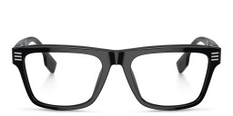 BURBERRY Wide Square Eyeglasses in Black – Product Photo 1
