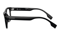 BURBERRY Wide Square Eyeglasses in Black – Product Photo 3