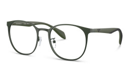 Emporio Armani Round Eyeglasses in Green – Product Photo 2