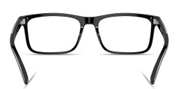 Emporio Armani Logo Lettering Pillow Eyeglasses in Black – Product Photo 4