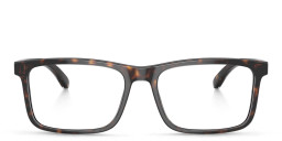 Emporio Armani Wide Pillow Eyeglasses in Havana – Product Photo 1
