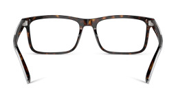 Emporio Armani Wide Pillow Eyeglasses in Havana – Product Photo 4