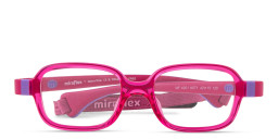 Mira Flex Kids Rectangle Eyeglasses in Dark Pink – Product Photo 3