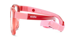 Shop Mira Flex Logo Kids Square Eyeglasses in Red online.