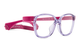 Shop Mira Flex Flexible & Safe Kids Square Eyeglasses in Lilac online.