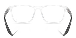 Prada Linea Rossa Logo Lettering Wide Pillow Eyeglasses in Clear – Product Photo 4