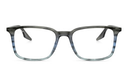 Ray-Ban Unisex Wide Rectangle Eyeglasses in Grey – Product Photo 1