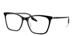 Shop Ray-Ban Optics Cat-Eye Eyeglasses in Black On Transparent online.